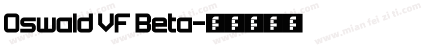 Oswald VF Beta字体转换